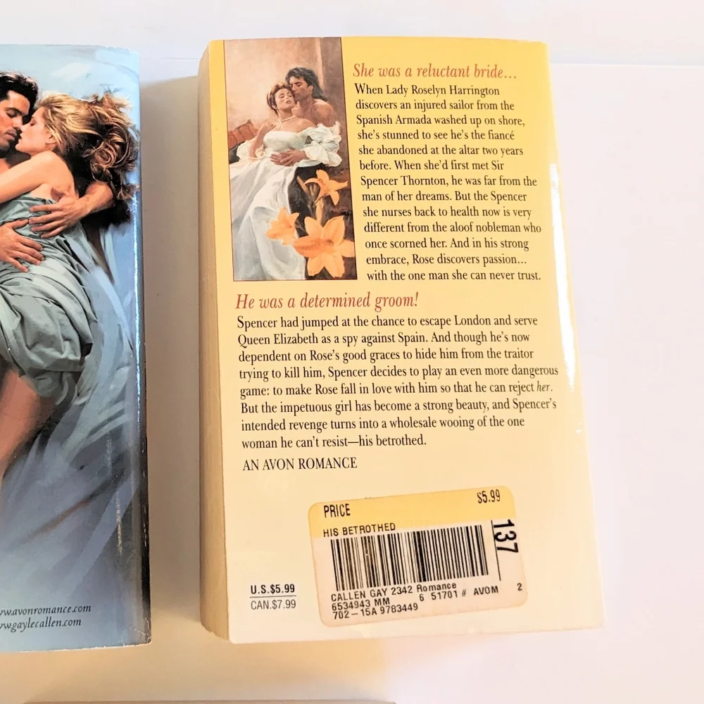 Books, Historical Romance By Gayle Callen Bundle of 5 Paperback Books